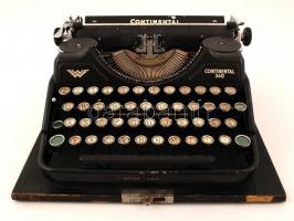 cca 1935 Continental írógép, eredeti tokban Esztétikailag, műszakilag közepes állapotban.
