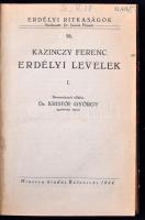 Kazinczy Ferenc: Erdélyi levelek. I-II. kötet. Bev. Kristóf György. Kolozsvár, 1944, Minerva. XXXIII...