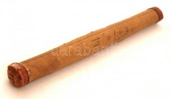 1927 Orvosi diploma, papíron, pecséttel, aláírásokkal, eredeti kemény tokkal