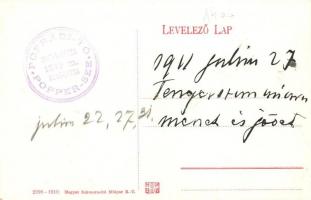 Tátra, Magas Tátra, Vysoké Tatry; Poprádi tó / lake, So. Stpl. (ragasztónyom / gluemark)