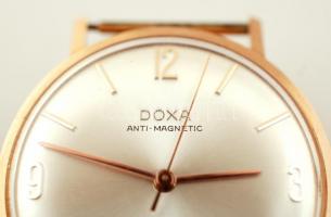 cca 1950 18K arany Doxa karóra, hibátlan, nem használt, új állapotban,  működő szerkezettel. Jelzett...