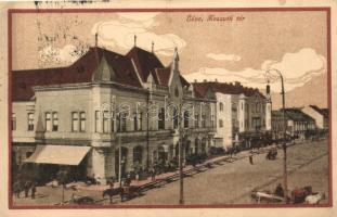 Léva, Levice; Kossuth tér, városháza, kiadja Nyitrai és Társa / square, town hall (EK)