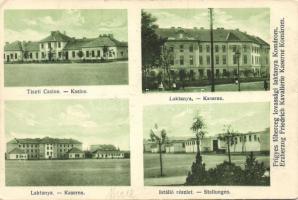 Komárom, Komárno; Frigyes főherceg lovassági laktanya, Tiszti Kaszinó, Istálló részlet, kiadja Reitter G. fényképész / Archduke Friedrich cavalary barracks, Officers Casino, stable (EK)