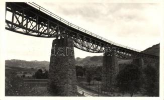 Uzsok, Uzhok; Viadukt / viaduct, &#039;Sport Szálloda - Magyar-Lengyel Határ&#039; So. Stpl.