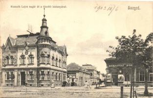 Szeged, Kossuth Lajos sugár út, Tűzoltó laktanya, Kőbányai sörcsarnok,