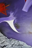 Arnóti András (1949-): Elfelejtett út. Olaj, vászon, jelzett, keretben, 100×100 cm