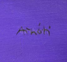 Arnóti András (1949-): Elfelejtett út. Olaj, vászon, jelzett, keretben, 100×100 cm