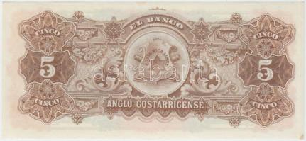 Costa Rica 1919. 5C T:I-
Costa Rica 1919. 5 Colones C:AU