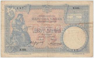 Szerbia 1893. 10D T:III Serbia 1893. 10 Dinara C:F