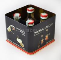 Zwack Unicum 4 x0,05l fém díszdobozban