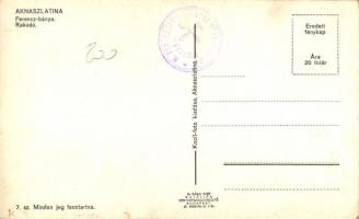 Aknaszlatina, Solotvyno; Ferencbánya, rakodó, kiadja a Knoll-foto / salt mine interior, loading area...