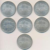 1992-1993. 200Ft Ag "MNB" (6x) T:2,2-