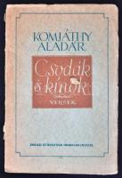 Komjáthy Aladár: Csodák és kínok. Versek. Első kiadás. Bp., 1943, Singer és Wolfner. 119 p. Kiadói sérült papírborítóban.