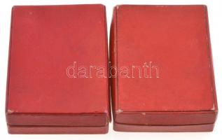 ~1970-1980. "Kiváló Újító" kitüntetések (2x) ezüst és arany fokozatok miniatűrrel, nem saj...