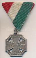 1916. Károly - Csapatkereszt cink kitüntetés nem eredeti mellszalaggal T:2- Hungary 1916. Karl Troop Cross zinc decoration with not original ribbon C:VF