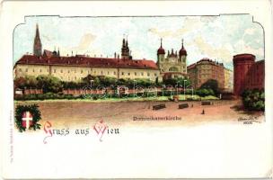 Vienna, Wien I. Dominikanerkirche / Dominican church, artist signed (small tear)