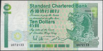 Hongkong 1986. 10$ T:III Hong Kong 1986. 10 Dollars C:F