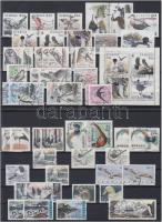 1989-2002 Birds 53 stamps, 1989-2002 53 db Madár bélyeg 2 stecklapon
