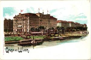 Vienna, Wien I. Hotel Metropole, steamships (EK)
