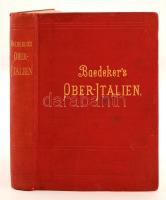 Karl Baedeker: Oberitalien. Ligurien, das Nördliche Toscana nebst ausflügen nach Nizze, Cannes und Ajaccio (Corsica) Handbuch für Reisende. Leipzig, 1894, Verlag von Karl Baedeker. Kiadói aranyozott vászonkötésben.