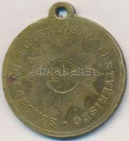 1894. "Kossuth Lajos / Szabadság, Egyenlőség, Testvériség 1848" Cu emlékérem modern szalag...