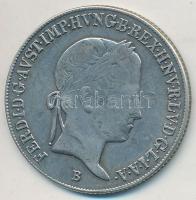 1847B 20kr Ag "V. Ferdinánd" T:2- lyukasztás nyoma, ü