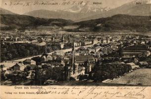 12 db RÉGI osztrák városképes képeslap és egy darab cseh lappal, vegyes minőség / 12 old Austrian to...