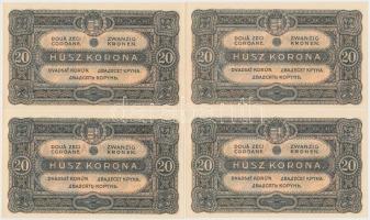 1920. 20K (7x) sorszámkövetők T:I,I-