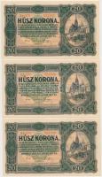 1920. 20K (7x) sorszámkövetők T:I,I-