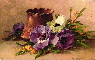 23 db RÉGI motívum képeslap, művész motívum, vegyes minőség / 23 old motive postcards, art theme, mi...