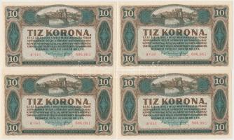 1920. 10K (8x) sorszámkövetők T:I,I-