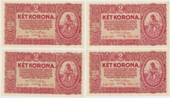 1920. 2K 4x2db sorszámkövető pár T:I,I-
