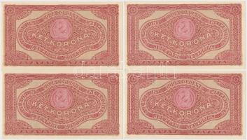 1920. 2K 4x2db sorszámkövető pár T:I,I-