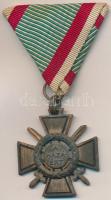1941. "Tűzkereszt I. fokozata" fém kitüntetés mellszalaggal T:2,2- Hungary 1941. "Hungarian Fire Cross 1st class" decoration with ribbon C:XF,VF  NMK 443.