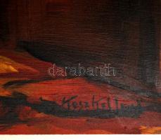 Koszkol jelzéssel: Tuniszi nők. Olaj, farost, sérült 70×53 cm