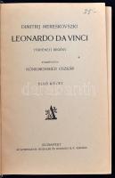 Dimitrij Mereskovszkij: Leonardo da Vinci. I.-II. Budapest, é.n. Első kiadás.  Kiadói aranyozott egé...