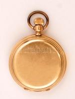 cca 1900 Dupla fedelű, arany zsebóra. Pateck Geneve jelzéssel, szép, működő állapotban, ép számlappa...