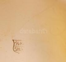 cca 1900 Dupla fedelű, arany zsebóra. Pateck Geneve jelzéssel, szép, működő állapotban, ép számlappa...