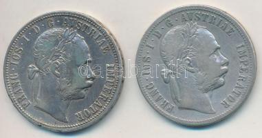 Ausztria 1881-1892. 1Fl Ag "Ferenc József" (2x) T:2-,3 ph.
Austria 1881-1892. 1 Florin Ag...