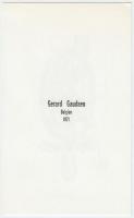 Gerard Gaudaen (1927-2003): Ex Libris Otto Holl. Fametszet, papír, jelzett, 9×4 cm