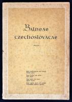 Balneae Czechoslovacae. Prága, 1947, Egészségügyi Minisztérium. 68 p. Kiadói papírkötésben, számos képpel.