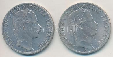 Ausztria 1860A 1Fl Ag "Ferenc József" (2x) T:2-,3 k.
Austria 1860A 1 Florin Ag "Fran...
