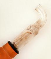 Retró orrszívó, pótgumival, h: 17 cm