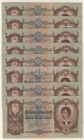 1932. 50P (17x) egymásutáni sorszámokkal T:I