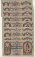 1932. 50P (17x) egymásutáni sorszámokkal T:I