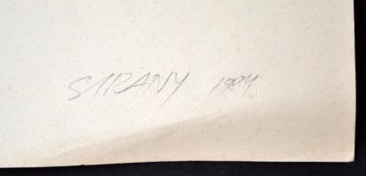 Szirányi István (1951-) : Pereputty. Offset (10/20), papír, jelzett, 21×29 cm