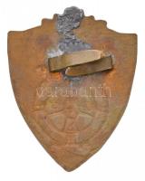 ~1930. "MORS" ciszterci zománcozott fém iskolajelvény, hátlapján forrasztásnyommal (38x48m...