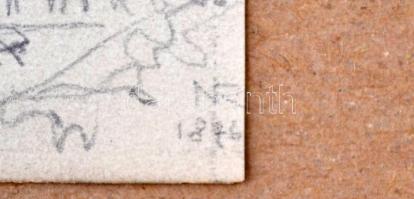 Nádler Róbert (1858-1938): Budapest vár 1876. Ceruza, papír, jelzett (NR), 11×15 cm