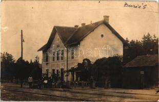 Buziásfürdő, Buzias; vasútállomás / railway station (ragasztónyom / gluemark)