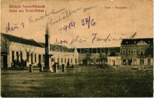 Temesrékas, Recas; Főtér, Maitinszky Manó és Társa, kiadja Tasch Ferenc / main square, shop (EB)